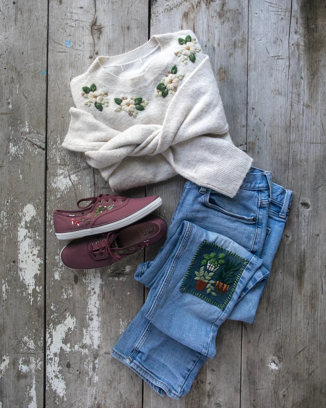 The Embroidered Closet by Florals and Floss