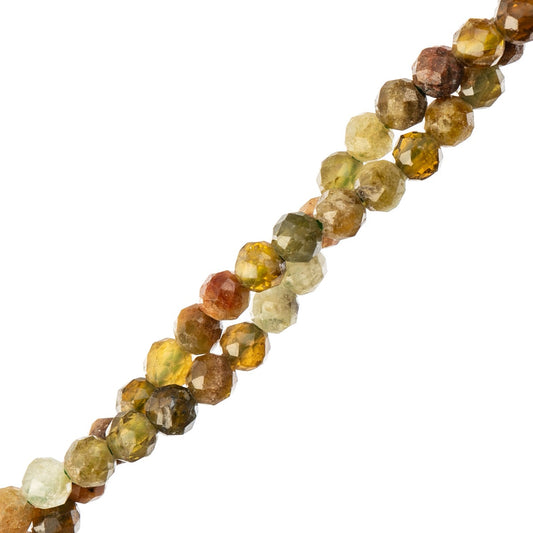 John Bead Earth's Jewels Semi-Precious 15 in Strand Round Facetted 2x2.5mm Souffle