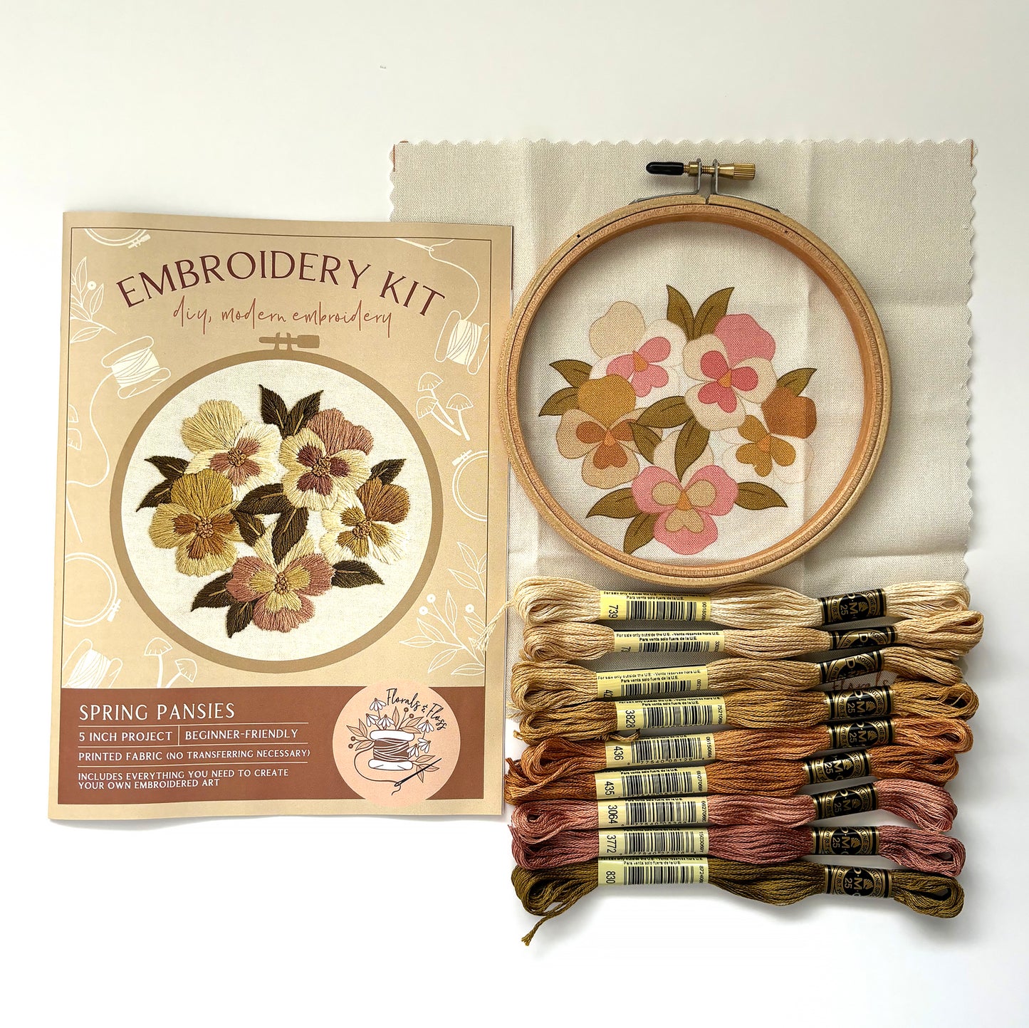 Florals and Floss Embroidery Kits