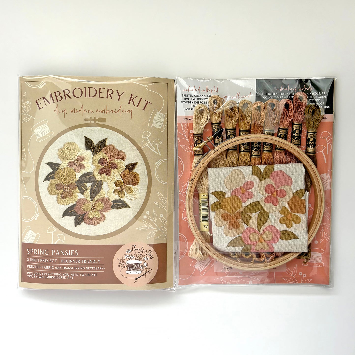Florals and Floss Embroidery Kits