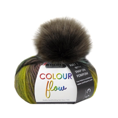 Estelle Yarns Color Flow Hat Kit with Pom Pom