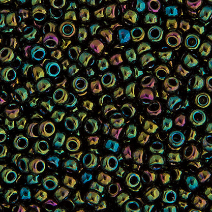 John Bead Miyuki Seed Beed 11/0, 22g Green Opaque Iris