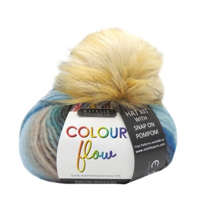 Estelle Yarns Color Flow Hat Kit with Pom Pom