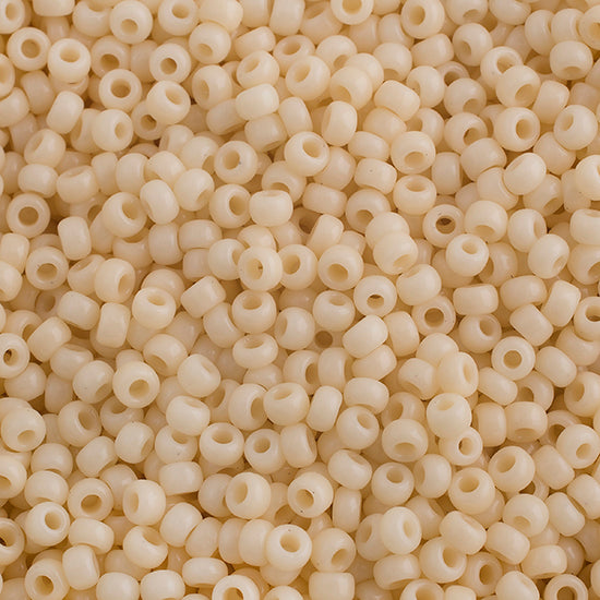 John Bead Miyuki Seed Beed 11/0, 22g Opaque Dark Cream