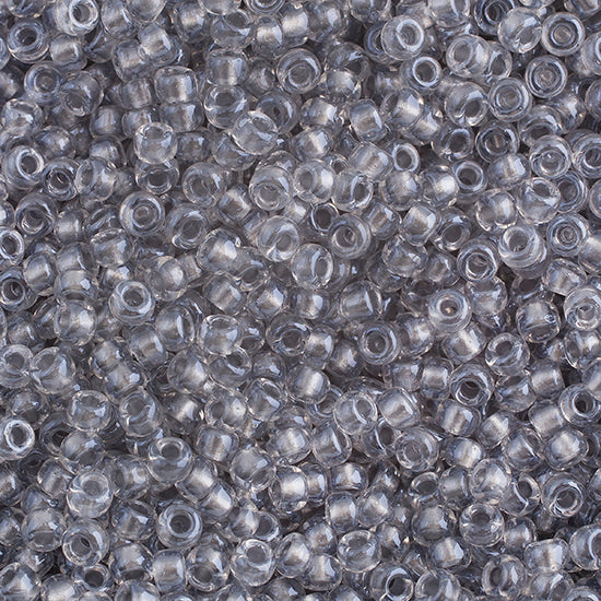 John Bead Miyuki Seed Beed 11/0, 22g Sparkle Pewter Lined Crystal