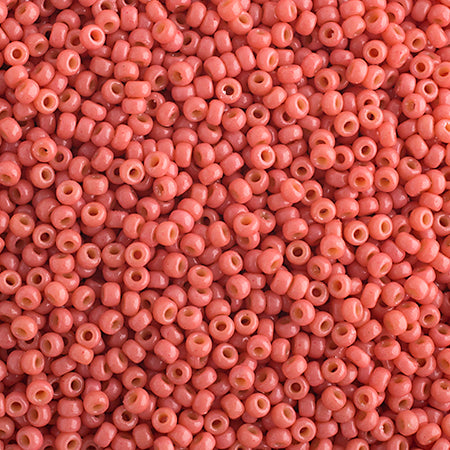 John Bead Miyuki Seed Beed 11/0, 22g Dark Salmon Pink Opaque Duracoat