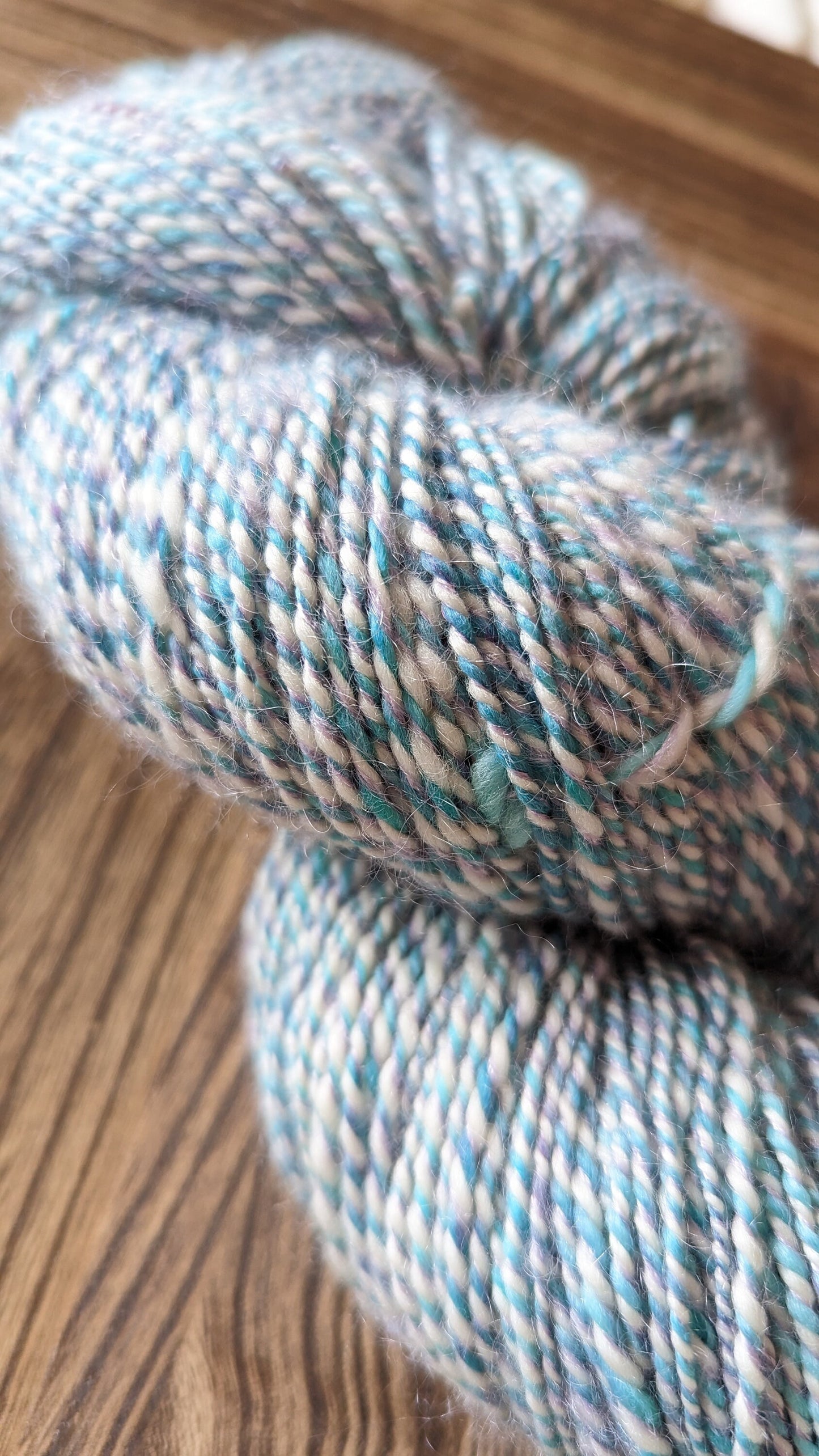 Merino Handspun Yarn | DK Weight | Lavender Sunrise