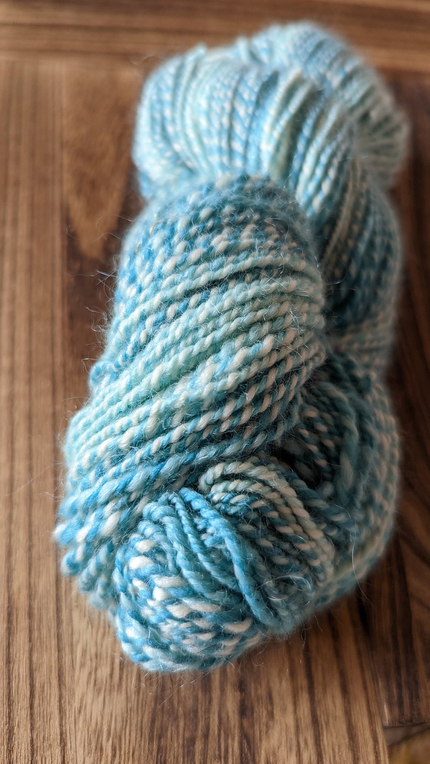 Merino/Corredale/Mohair Handspun Yarn | DK/Worsted Weight | Sea Spray