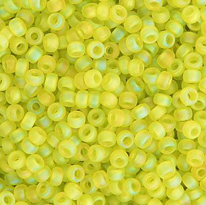 Miyuki Seed Bead 11/0 apx.22g Chartreuse Transparent AB Matte