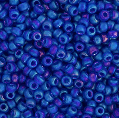 Miyuki Seed Bead 11/0 apx.22g Cobalt Transparent AB Matte