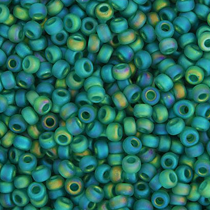 Miyuki Seed Bead 11/0 apx.22g Emerald Transparent AB Matte