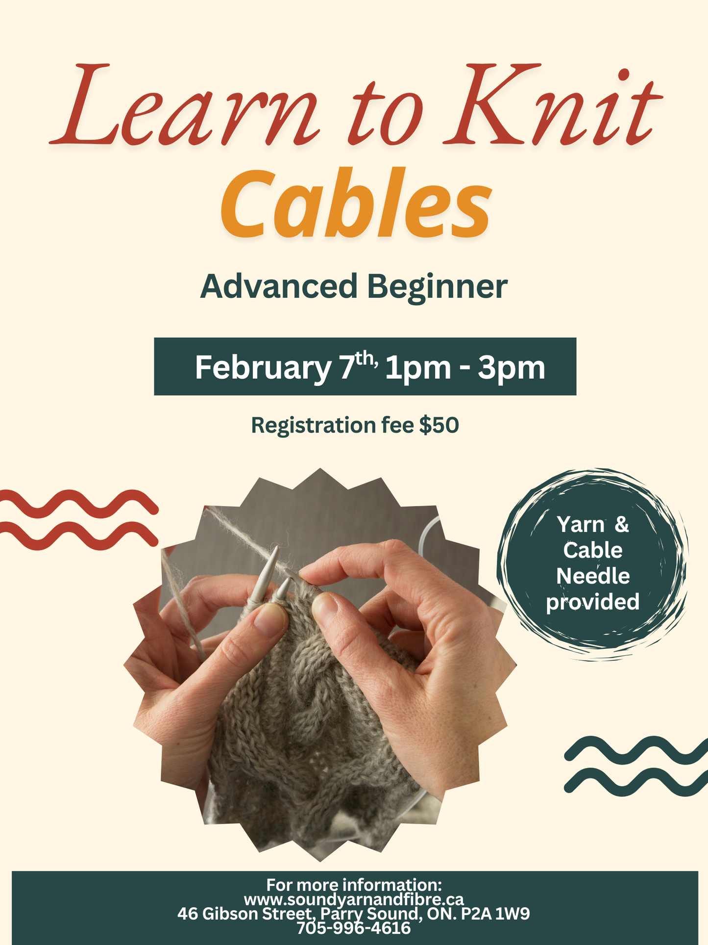 Learn to Knit - Cables