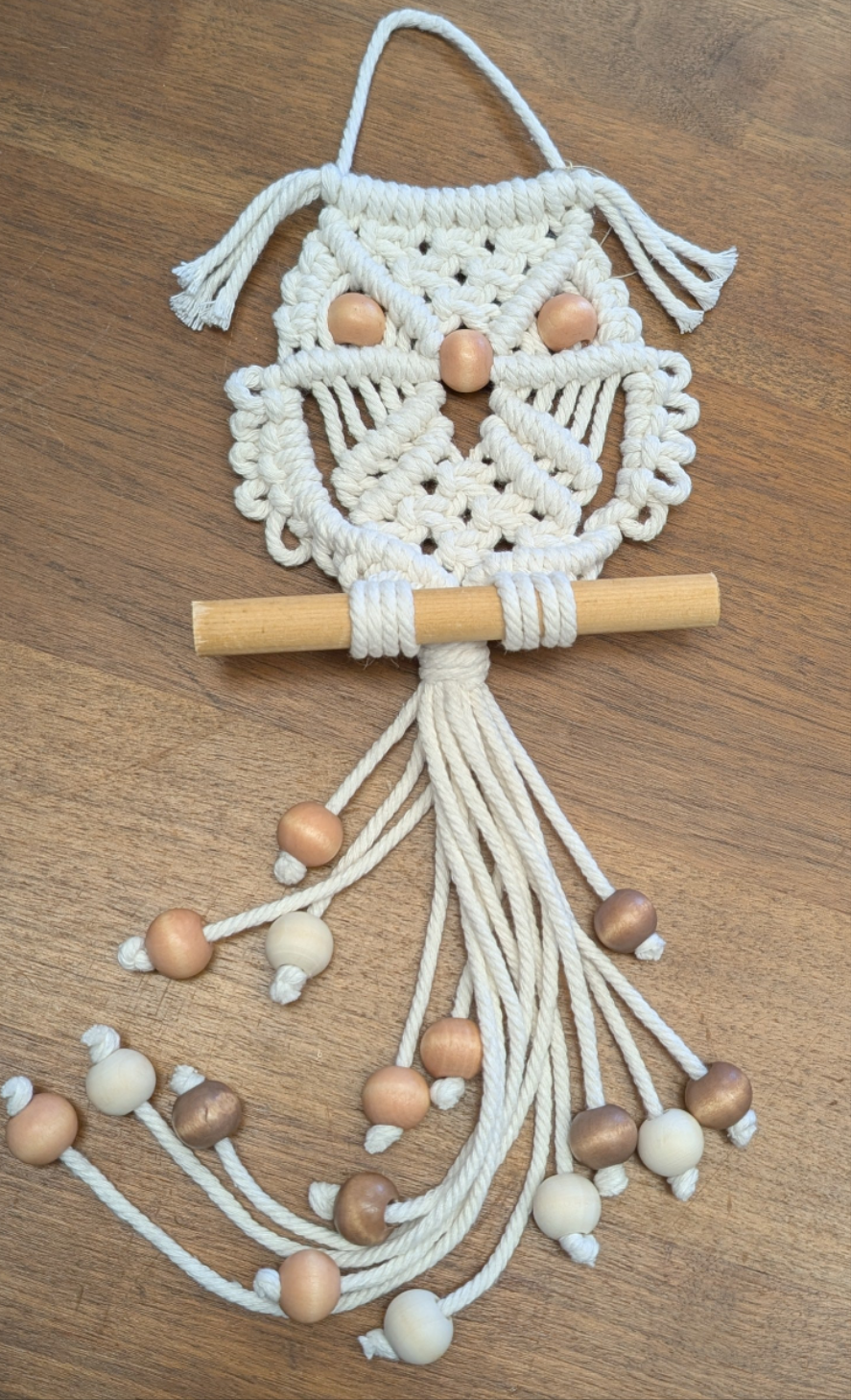 Purple Owl Macrame Wall Hanging