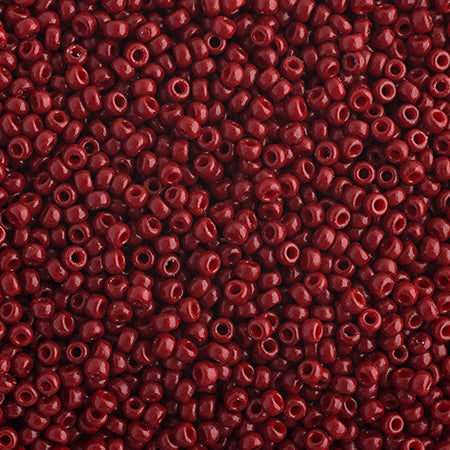 John Bead Miyuki Seed Beed 11/0, 22g Light Maroon Opaque Duracoat