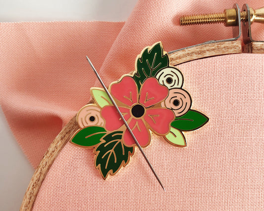 Florals and Floss Needle Minders