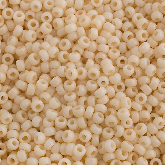 John Bead Miyuki Seed Beed 11/0, 22g Opaque Dark Cream