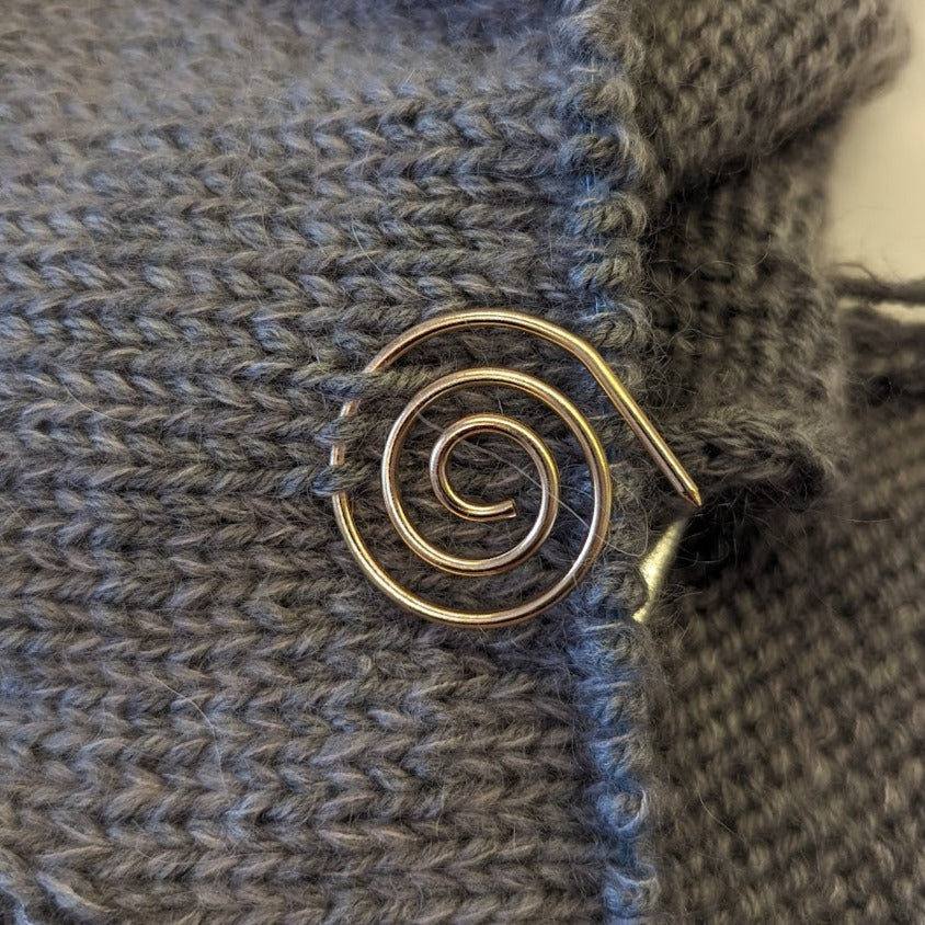 Spiral Cable Needle & Shawl Pin