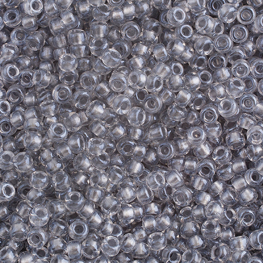 John Bead Miyuki Seed Beed 11/0, 22g Sparkle Pewter Lined Crystal