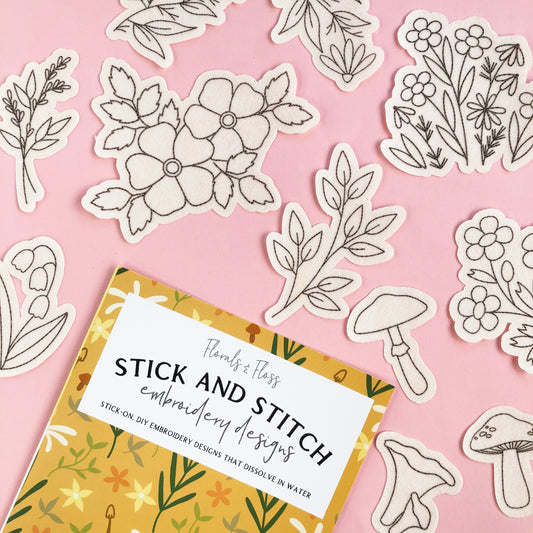 Florals and Floss Stick and Stitch Packs