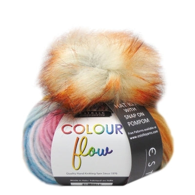 Estelle Yarns Color Flow Hat Kit with Pom Pom