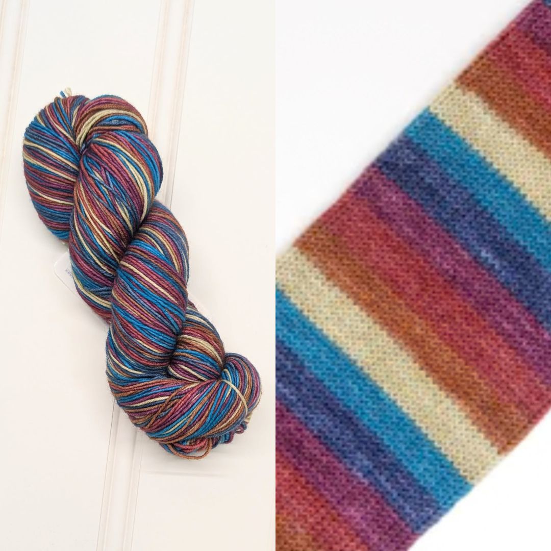 MudPunch | Self-Striping Sock Yarn