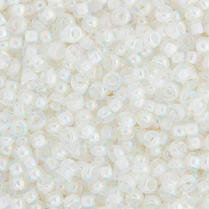 John Bead Miyuki Seed Beed 11/0, 22g White AB Lined