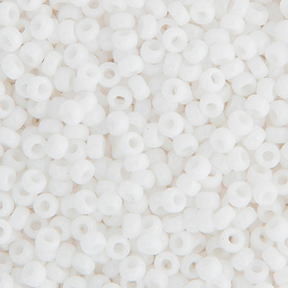John Bead Miyuki Seed Beed 11/0, 22g Chalk White Opaque