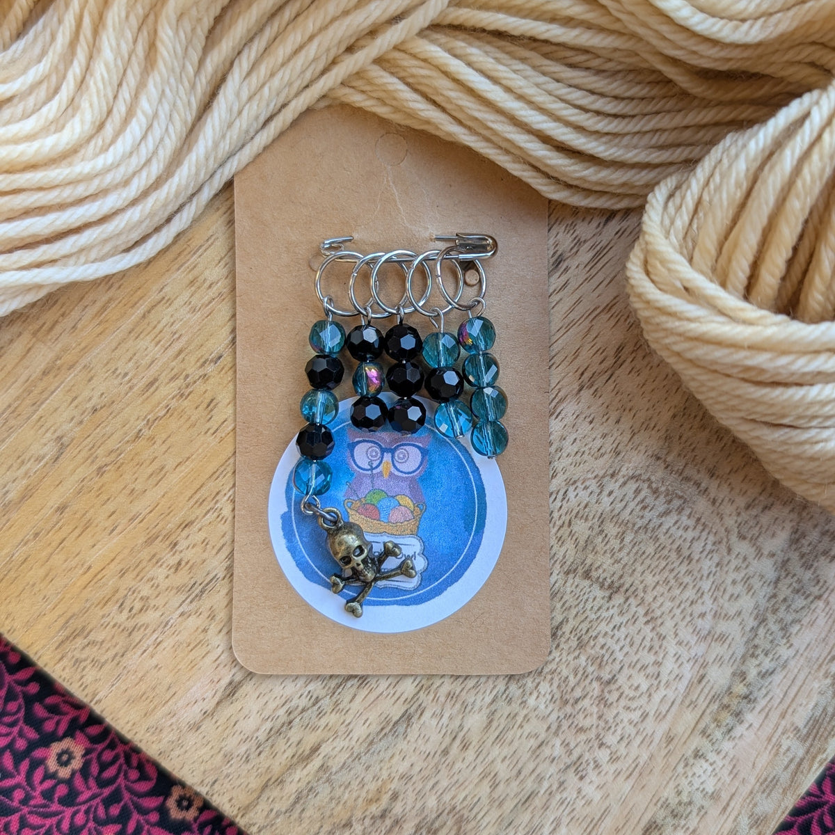 Purple Owl Handmade Stitch Markers