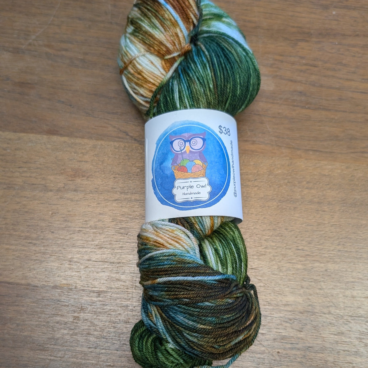 Purple Owl 80/20 Merino Sock