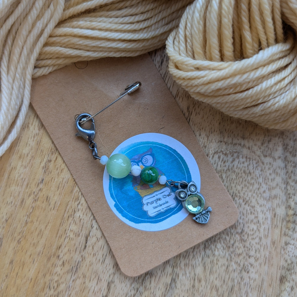 Purple Owl Handmade Stitch Markers