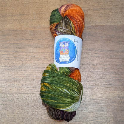 Purple Owl 80/20 Merino Sock
