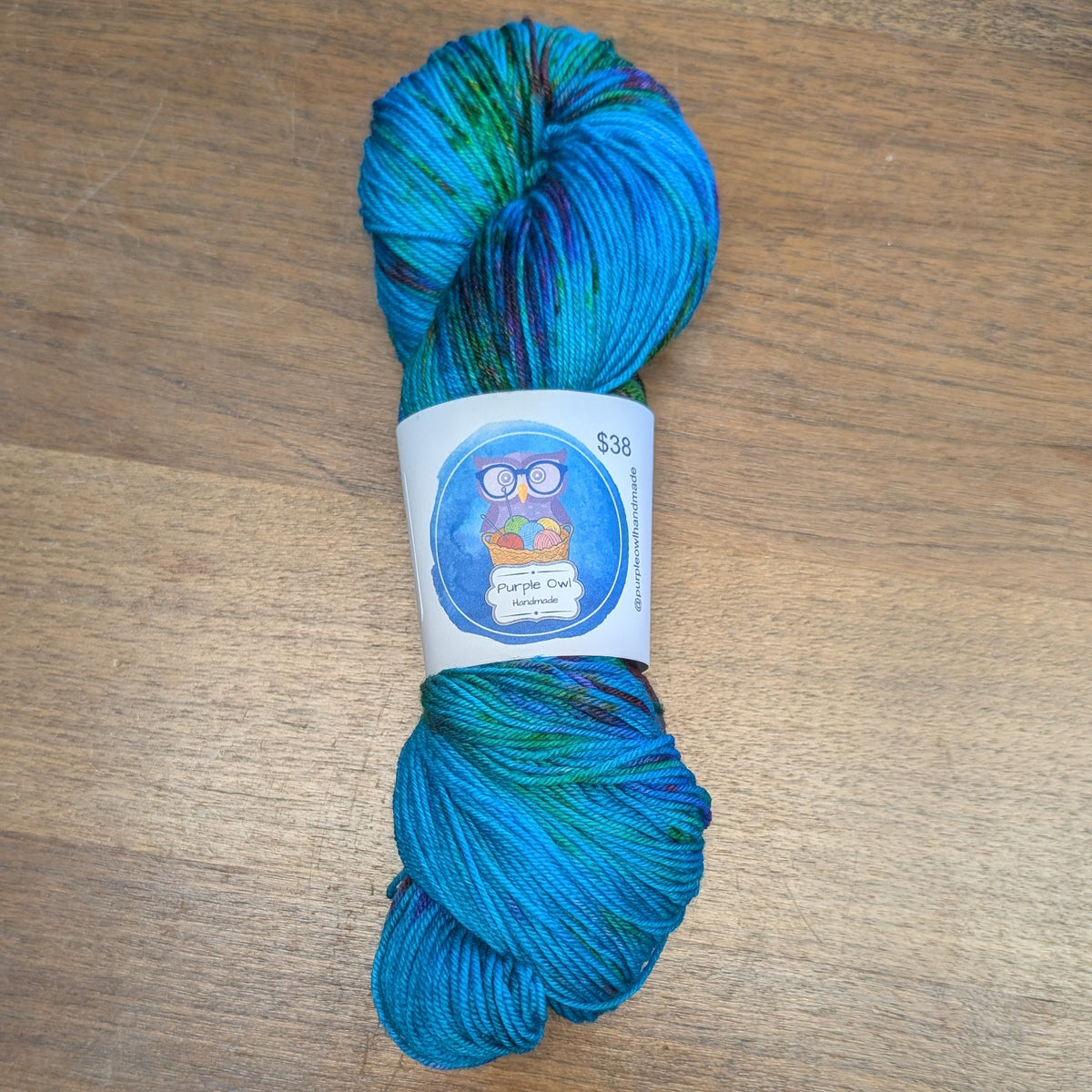 Purple Owl 80/20 Merino Sock
