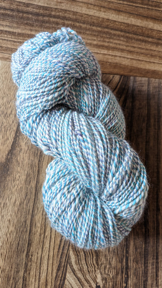 Merino Handspun Yarn | DK Weight | Lavender Sunrise